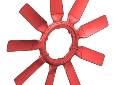 Fan Blade 3D model by yashar20