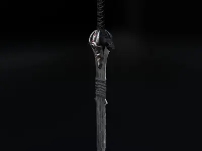 Dragon sword low-poly Low-poly 3D model