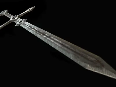 The Rhombus Sword Free low-poly 3D model