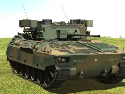 JGSDF Type 89 armored combat vehicle 3D model