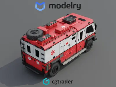 Search Rescue Vehicle 3D model purchase