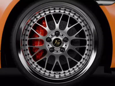 WORK VS-XX Wheel Low-poly 3D model
