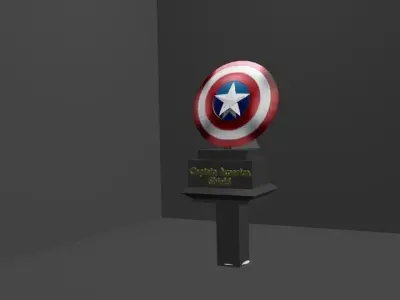 captain america shield  3D model purchase