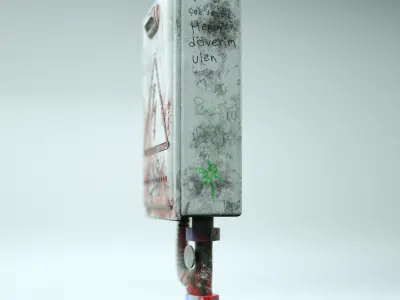 Electric Panel 3D Model for cinema4d - Octane render Low-poly 3D model