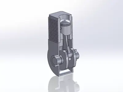 Piston Cylinder Mechanism 3D model