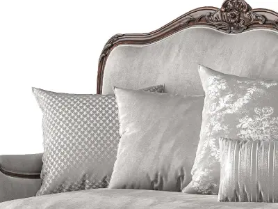antique louis sofa art 245 3D model