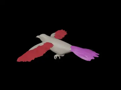 Realistic Animated Crow 3D model