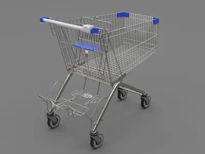 Shopping cart 3D model order