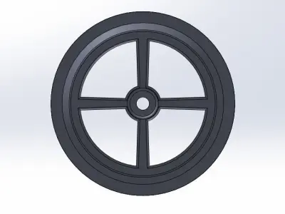 V-Pulley 14 inch Diameter 3D model