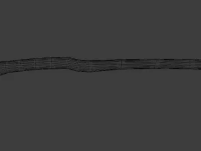 Fantasy Staff Low-poly 3D model get