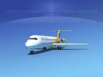 Douglas DC-9-40 Northeastern Airlines 3D model