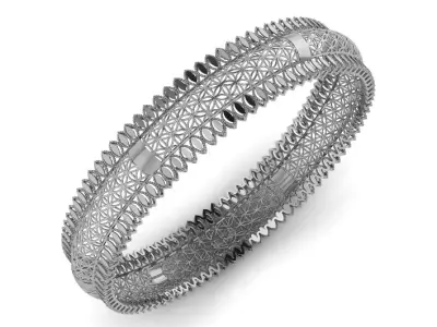 1387 Golden Echoes Bangle 11gm 3D print model
