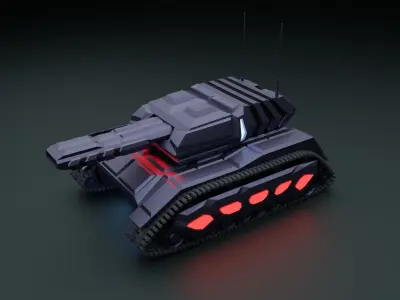 Tank - Scifi - Terminator Mk1 3D print model