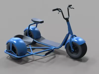 Scrooser with sidecar concept 3D model