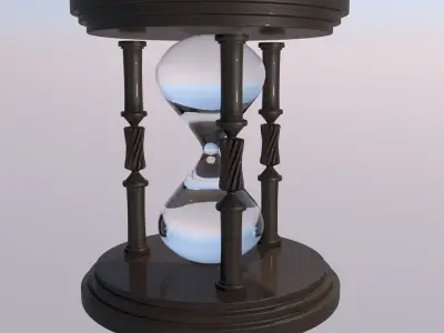 3D Sand Watch Model with animation 3D model