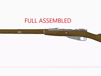 Mosin 91-30 3D model