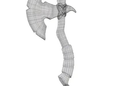 Stylized Axe model Free low-poly 3D model
