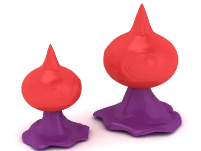 3D Glossy Designer Vinyl Figure with Roya 3D print model