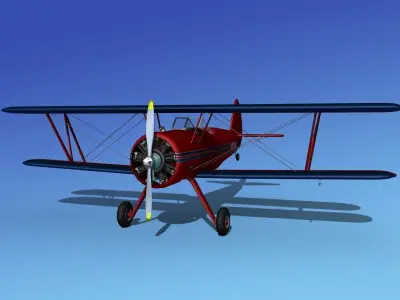 Stearman PT-17 Kaydet Sport V15 3D model
