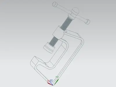 C CLAMP ASSEMBLY Free 3D model