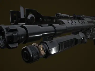 the old bloods short gun46 3D model