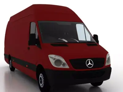 Mercedes Benz Sprinter L4H3 2009 Cargo UK 3D model