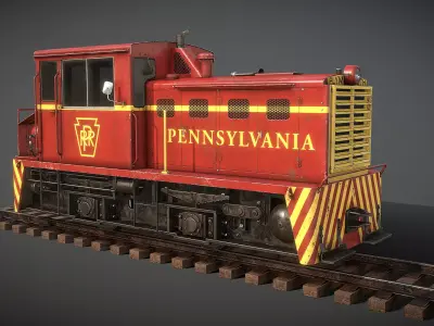 Plymouth MDT 25 Ton Switcher Low-poly 3D model