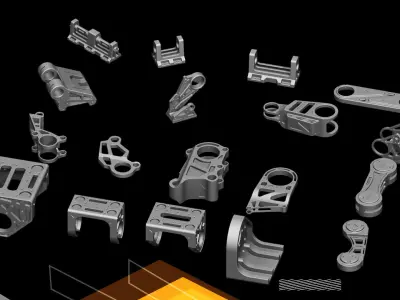 Hard Surface KITBASH195 DETAILS 3D model VOL2 3D model