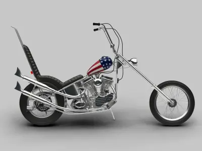 Easy Rider Motorcycle 3D model
