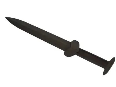  Scythian Acinaces Low-poly 3D model