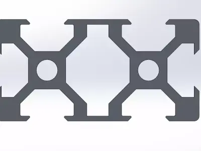 V-Slot 2040 Aluminum Profile Engineering Standard 3D model 3D model