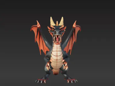 Evil Dragon 3D model