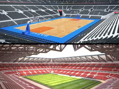Stadium collection 4 3D model