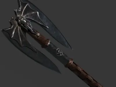 Axe model Low-poly 3D model