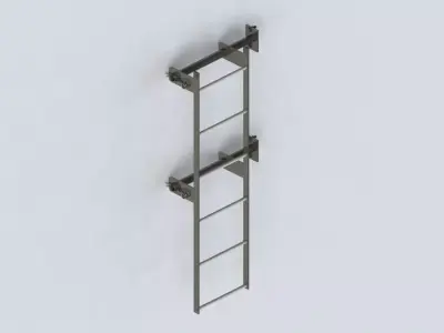 Ladders - 6 steps Free 3D model