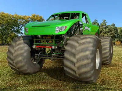 Monster Truck Bigfoot Generic Rigged 3D model purchase
