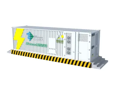 Energy storage battery container 3D model