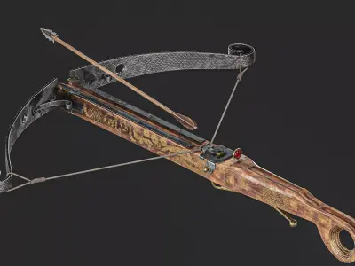 Crossbow   King  Edition Low-poly 3D model