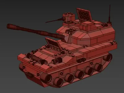 Lego Tank 522 3D model