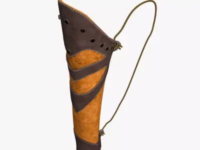 Medieval Quiver Low-poly 3D model