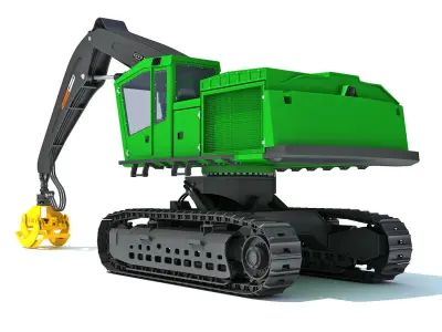 Forestry Harvester 3D model