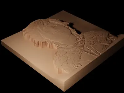 Hiccup How to Train Your Dragon CNC High Relief Sand Casting 3D print model