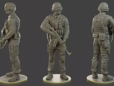 CzechSlovak Police Tactical Unit CPTU1 001 3D print model