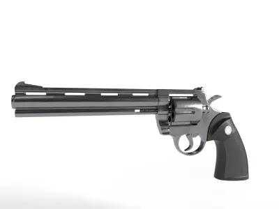 Magnum Pistol 3D Model Low-poly 3D model