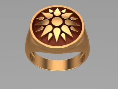 Sun Ring 3D print model