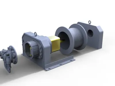 Tug Winsh Bugsier 3D print model