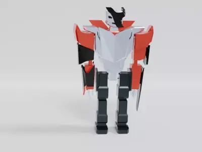 Bad Robot 3d low poly Low-poly 3D model