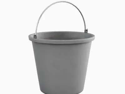 Industrial Bucket 02 Low-poly 3D model