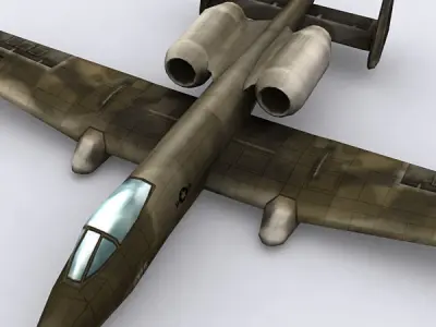 Modern military aircrafts pack Low-poly 3D model