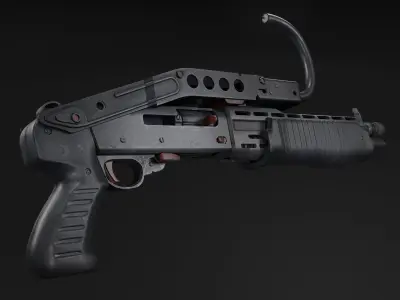 SPAS-12 Low-poly 3D model